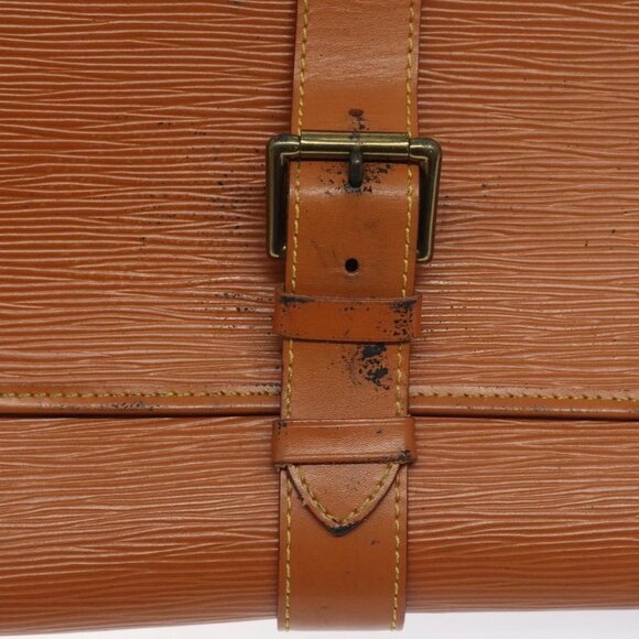 LOUIS VUITTON Epi Trousse Priant Clutch Bag Zipangu Gold - Picture 12 of 15